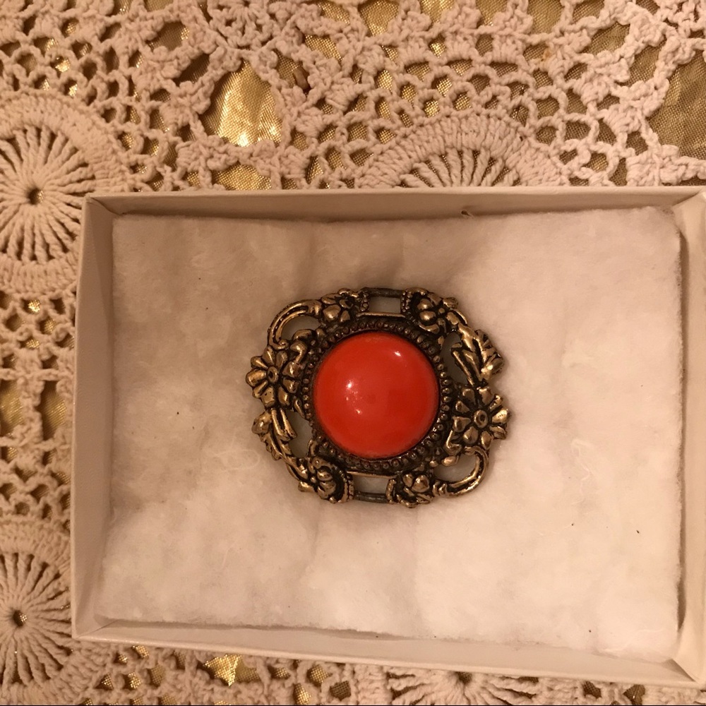 Orange colored buckle